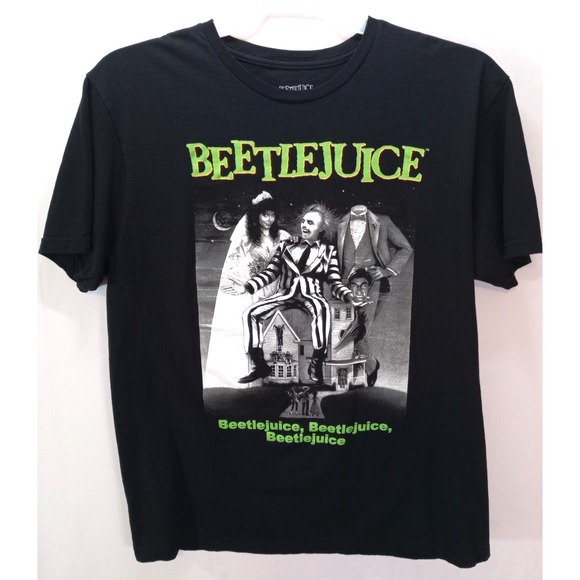 MAD Engine Other - Beetlejuice Beetlejuice Beetlejuice Men's T-Shirt, Large, Black